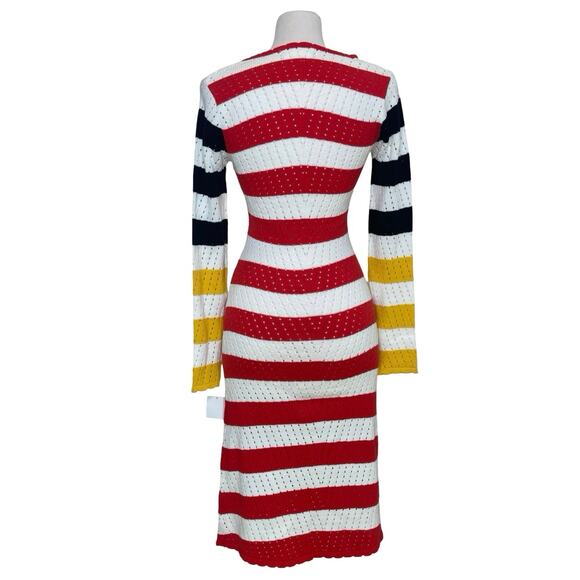 Rare Knit Midi Dress Sample Prototype Similar to De Loreta Rocoto Size M - Picture 3 of 8